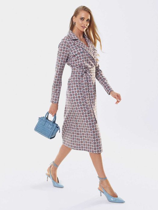 Платье на запах с английским воротником  Dressa