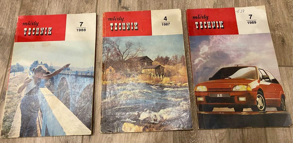 Młody technik. 1988, 1987, 1989.
