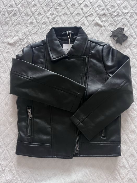 Косуха для дівчинки. Косуха 110. Шкіряна курточка 110