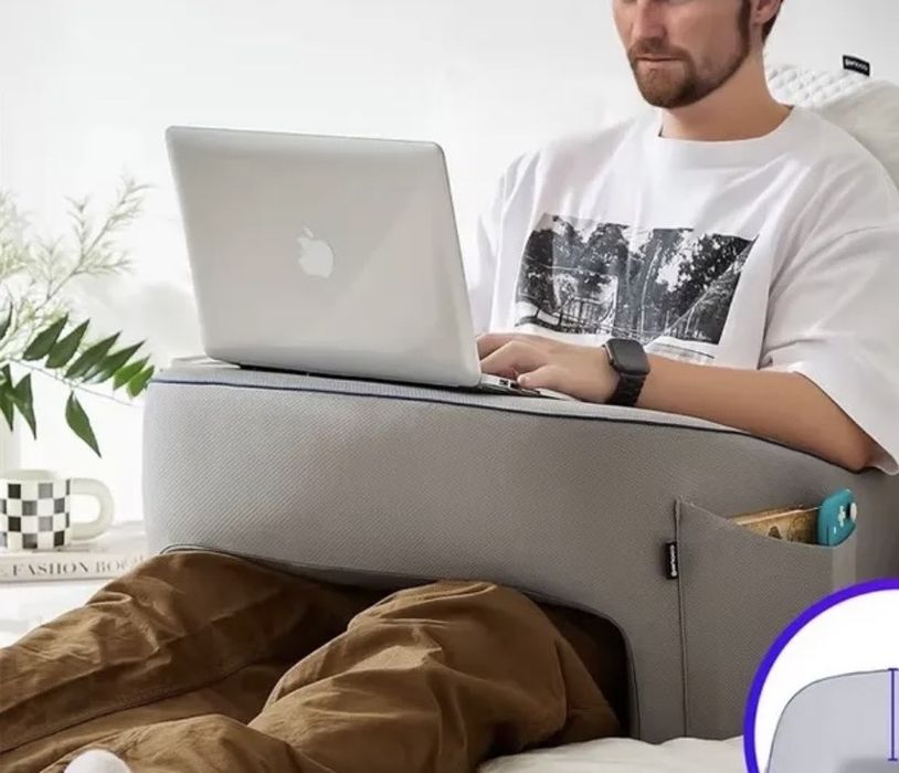 Mesa suporte para portátil home office de luxo - almofada de computador para trabalho remoto, estudo pc e leitura