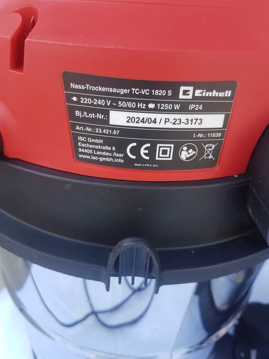 Пилосос Einhell TC-VC 1820 S -  Einhell TE-VC 1820 EKO
