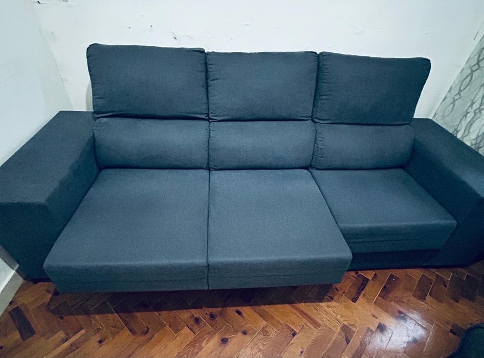 Sofá Chaise Longe, Poltrona, 2 Puffs