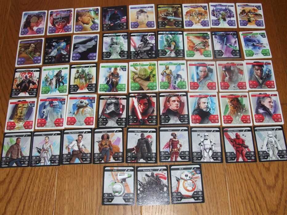 KARTY Star Wars Kaufland cały komplet 48 szt.
