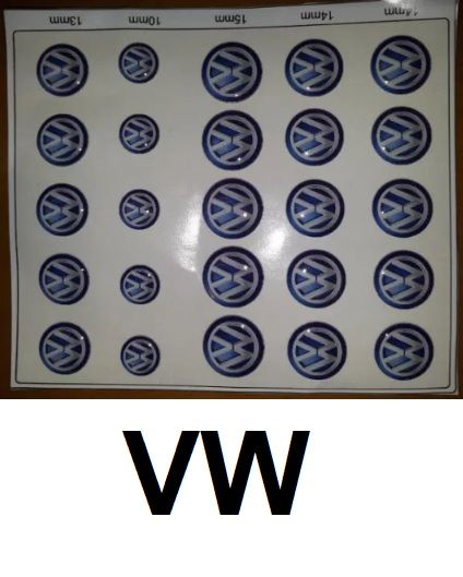 Simbolo VW em Azul