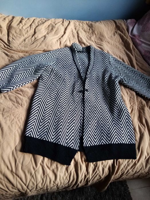 sweter damski czarno - biały XXXL 46