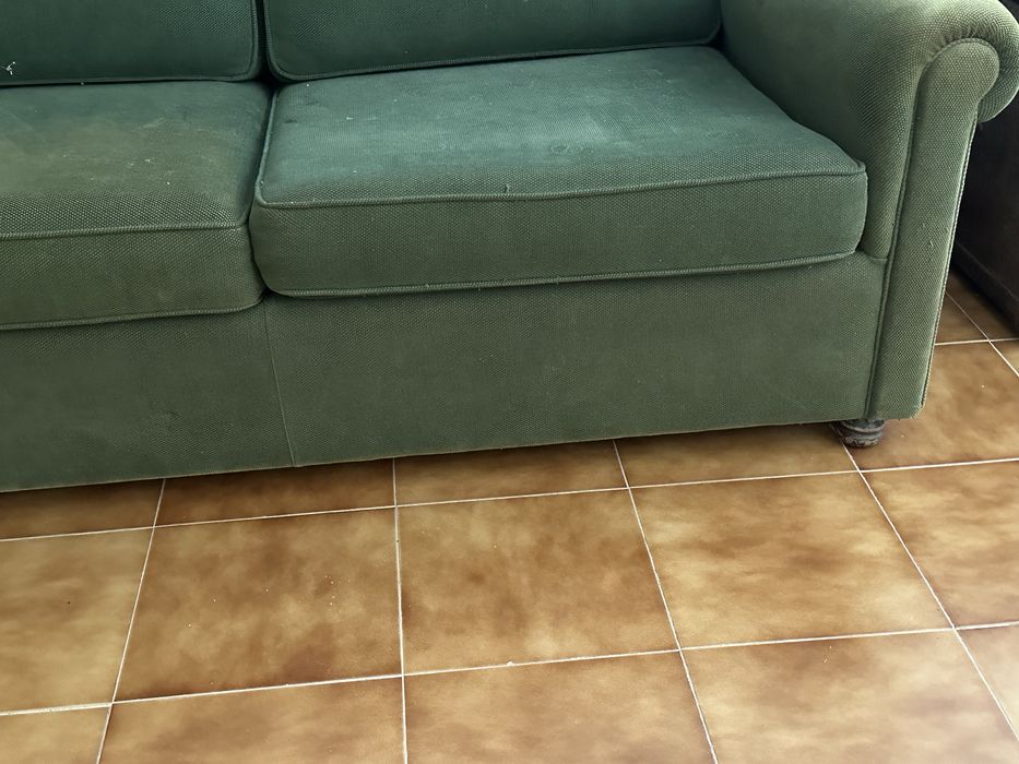 Sofá cama  verde