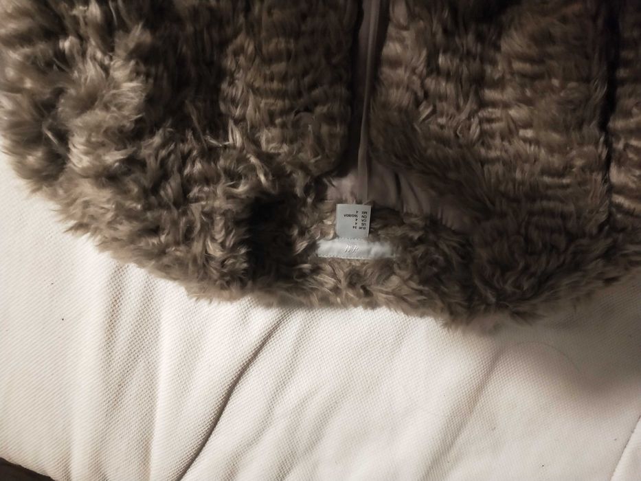 Płaszcz H&M futerko 34XS