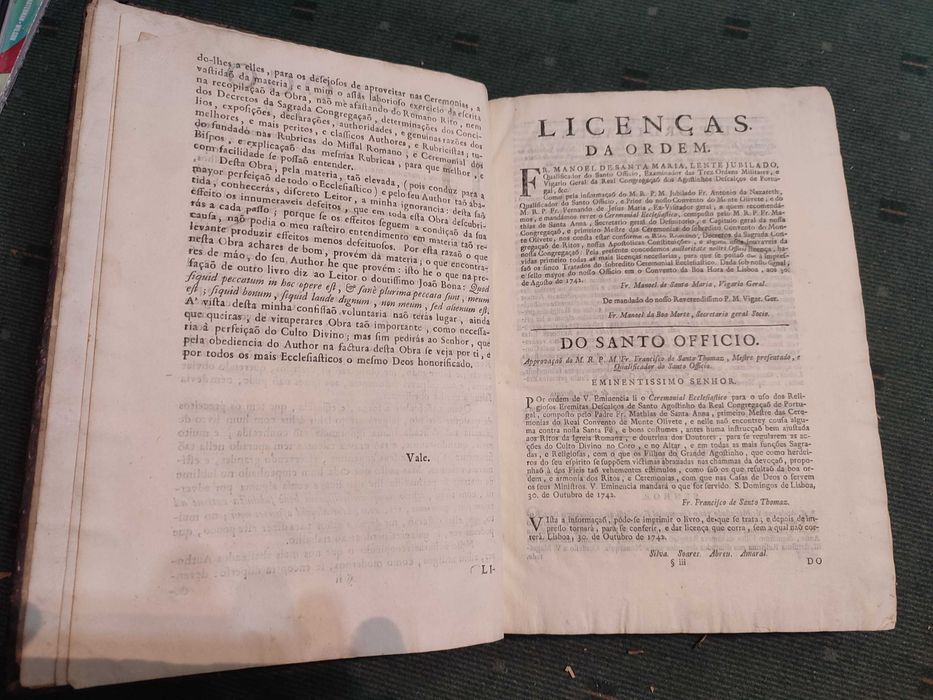 Ceremonial Eclesiástico segundo o Rito Romano - 1743