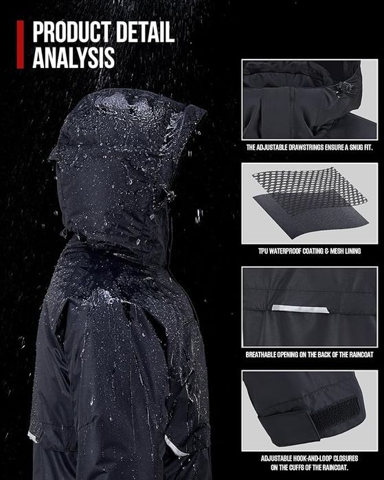 Fato de Chuva impermeável para Motar - Tamanho L