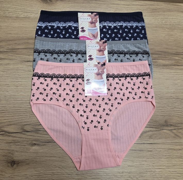 Majtki Damskie komplet 3sztuki 2XL