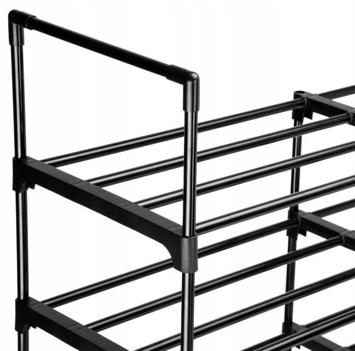 Szafka Półka Organizer Stojak Wolnostojący na Buty 10 Poziomów Czarny