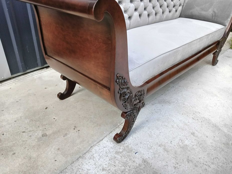 Kanapa sofa Biedermeier antyk po renowacji