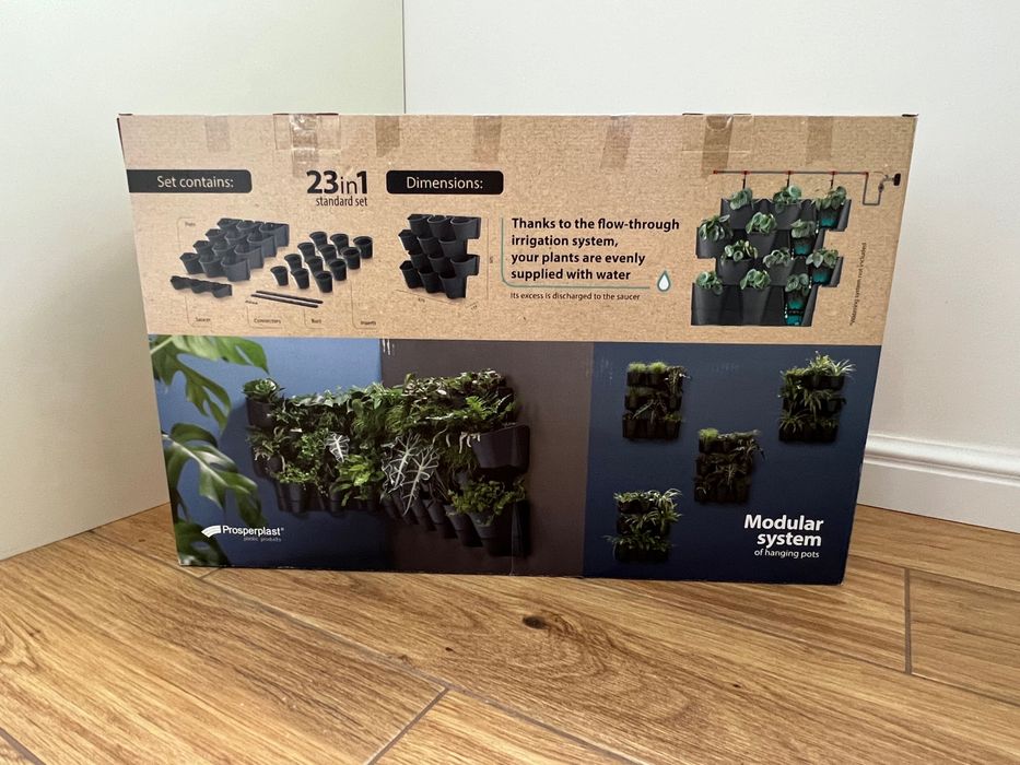 Doniczki kwietnik ogród wertykalny 12 szt. Cascade Wall z Leroy Merlin