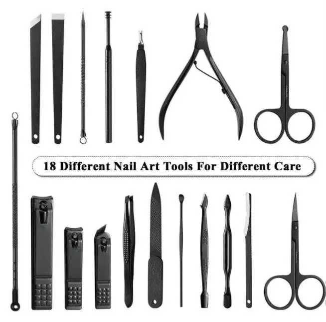 Профессиональный маникюрно-педикюрный набор 18 в 1 в кейсе