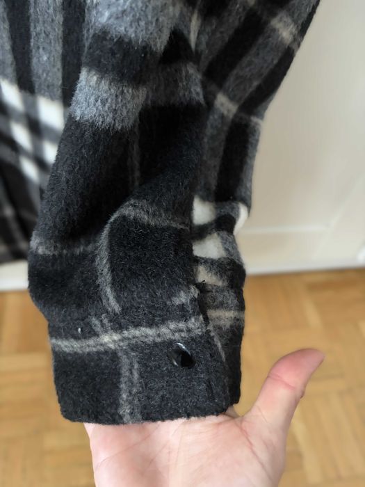 Ciepła kurtka koszula w kratkę H&M r.S