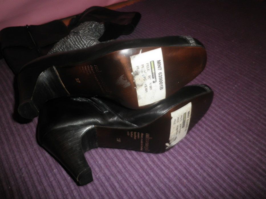 botas Missanga com aplicação de tecido xadrez, principe de gales