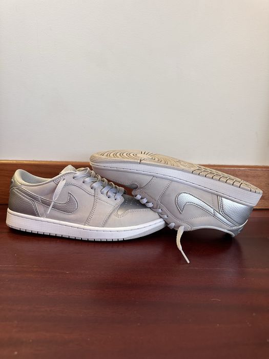 Nike air jordan 1 low og metalic silver