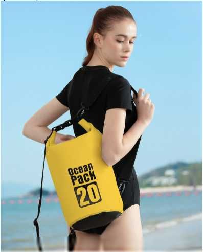Worek wodoszczelny na kajak plażę wodoodporny plecak torba 20l