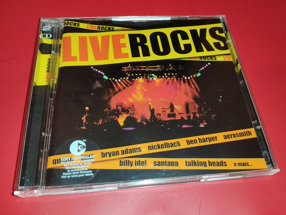 CD - Live Rocks - vários artistas 2cds
