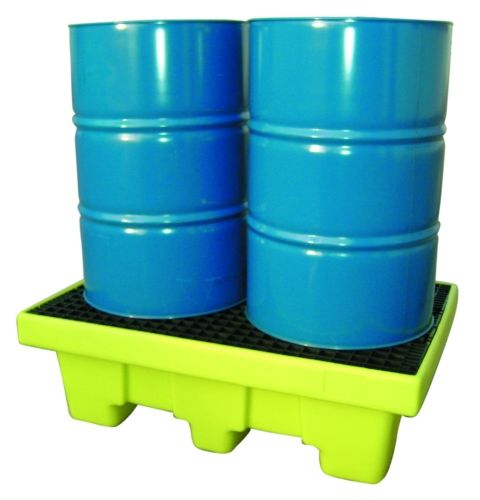 Tina / Bacia de Retenção de óleos p/ 2 bidões em polietileno 220 litr