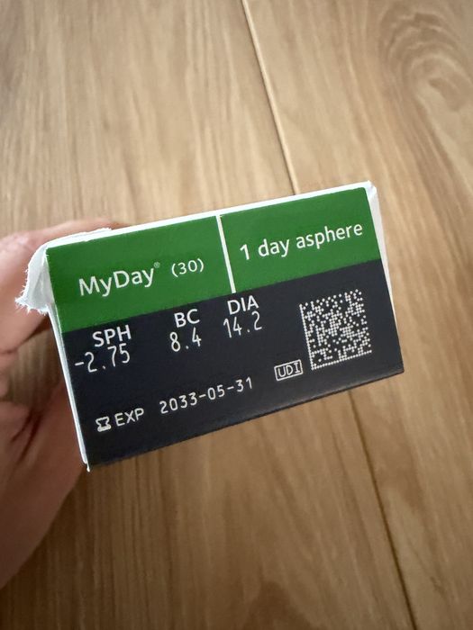 Soczewki CooperVision MyDay -2.75D 22 szt.