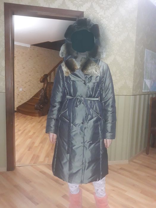 Пальто -пуховик теплий зимовий