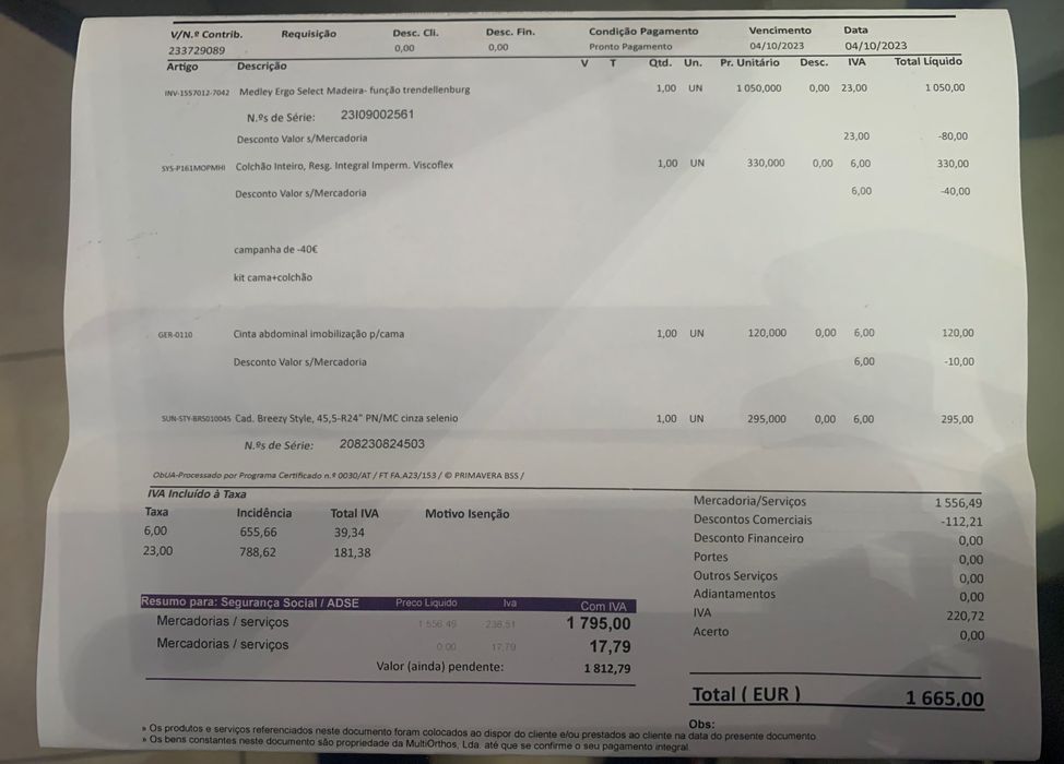 Cinta abdominal de imobilização p/cama