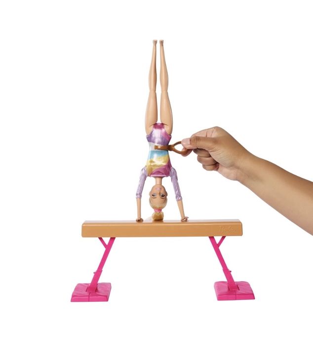 Барбі Гімнастка Barbie тренування з гімнастики you can gym гімнастика