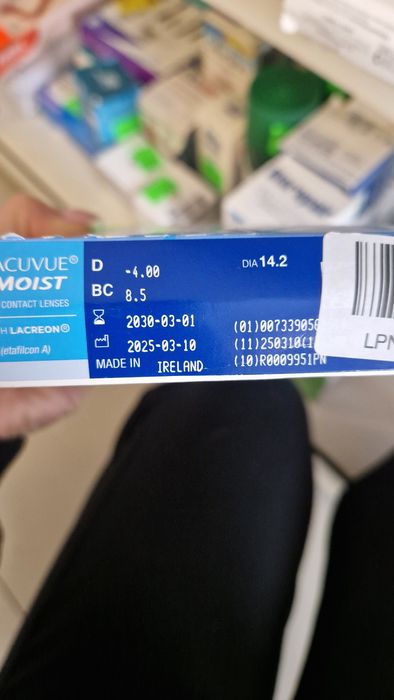 Soczewki kontaktowe.