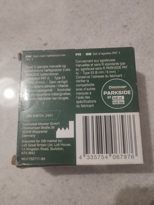PARKSIDE zszywki Typ 53 6/8 mm 4600 szt. do zszywacza Tacker