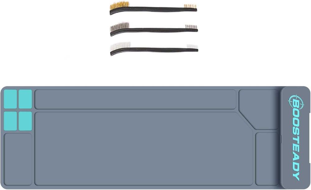 Mata do czyszczenia broni BOOSTEADY 91x30 cm z magnesem i szczotkami