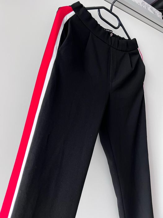 Spodnie Zara jogger z lampasami XS