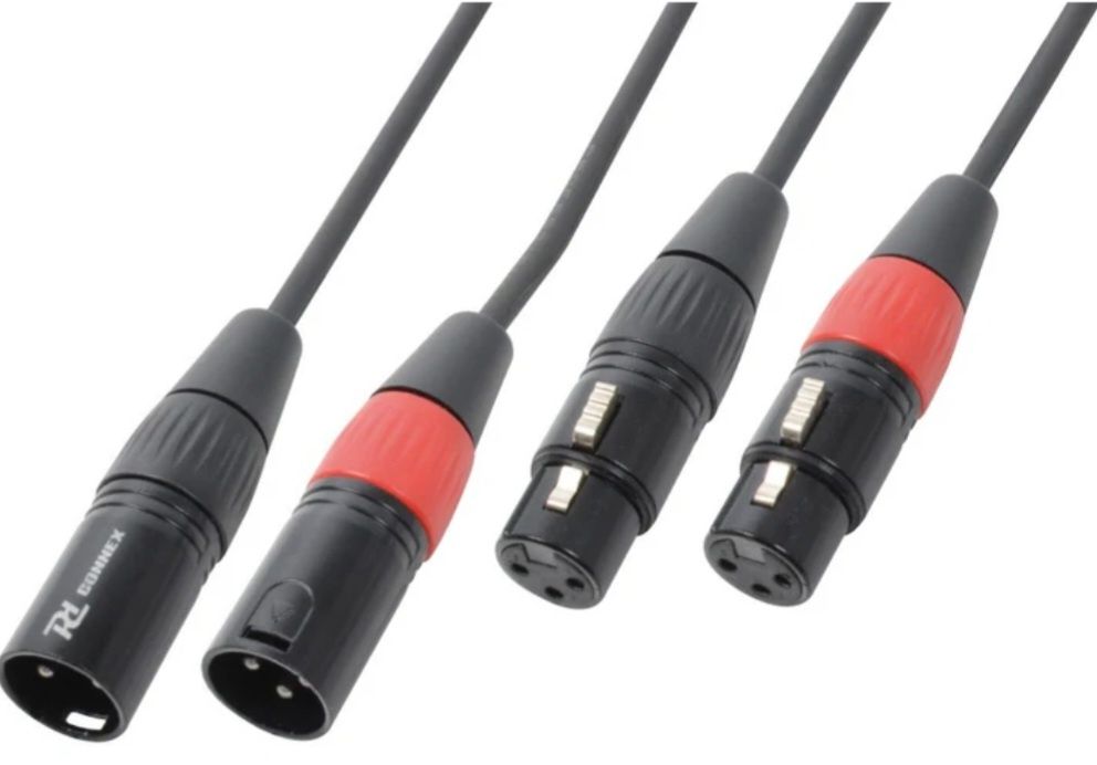 Cabo PD-Connex CX60-3 2xXLR Macho-2xXLR Fêmea 3,0m