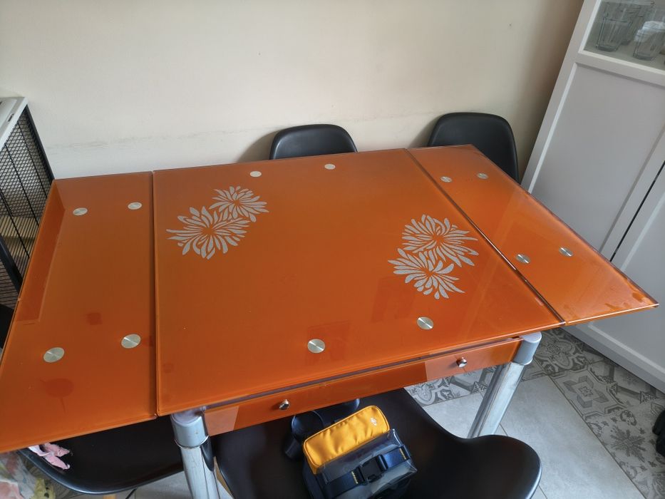 Stół kwadratowy 80x80, rozkladany
