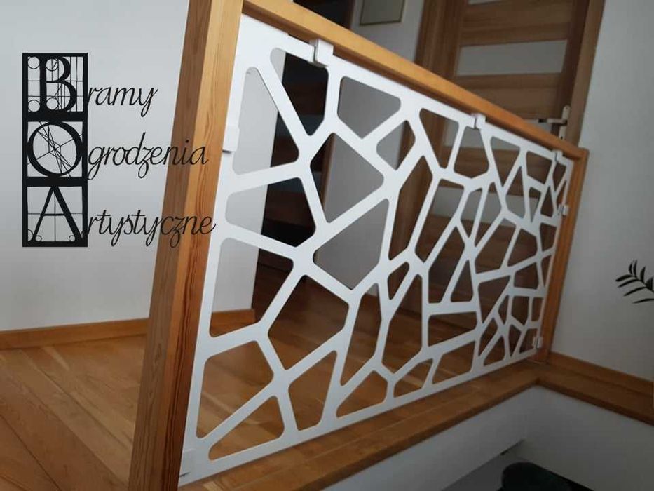 Panel wycinany ażurowy barierka schody blacha wycinana laserowo
