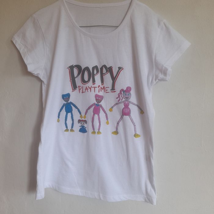 T-shirt biały i różowy , rozmiar L, 2 szt