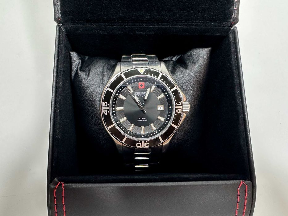 Швейцарський годинник Swiss Military Hanowa Nautila, Сапфірове скло, Swiss Made