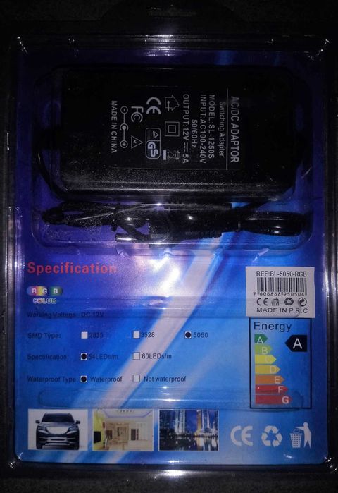 Fita led cores decoração 5 mts c. remoto
