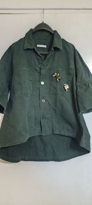Джинсовий жіночий піджак Zara