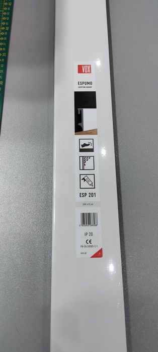 Lista przypodłogowa biała Espumo Vox