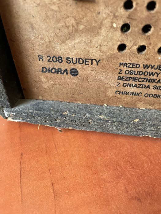 Radio stołowe Sudety R 208 Unitra Diora