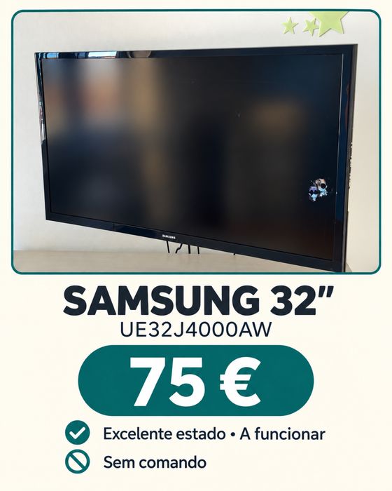 TV SAMSUNG 32” excelente estado