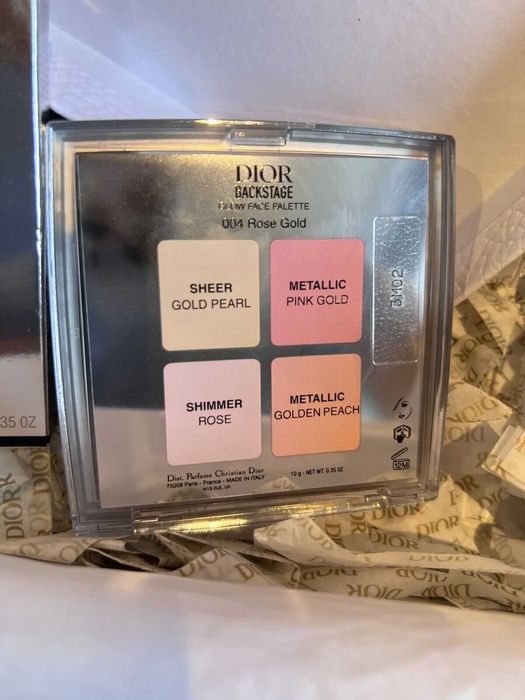OPИГІHAЛ! Dior Backstage Glow Face 004 Rose Gold Палетка хайлайтерів