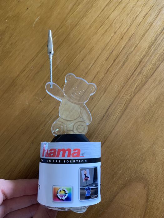 Porta fotos urso led usb