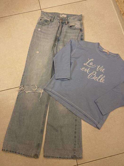 Джинсы Bershka и zara свитшот бесплатно