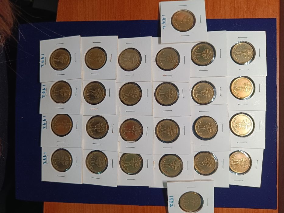 Lote moedas 10 Escudos 1992 Portugal