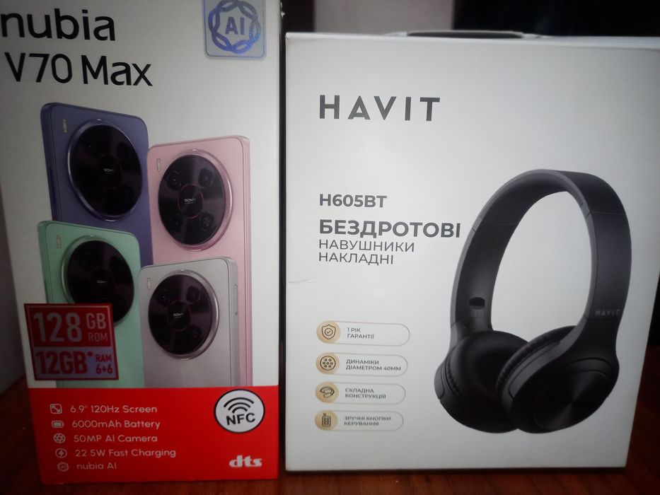 Телефон з великим экраном 6,9" ZTE nubia V70 MAX