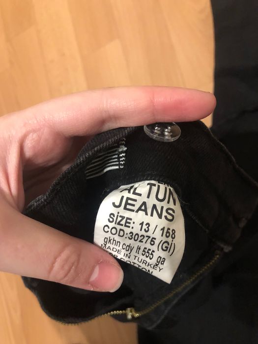 spodnie czarne dżinsowe nowe