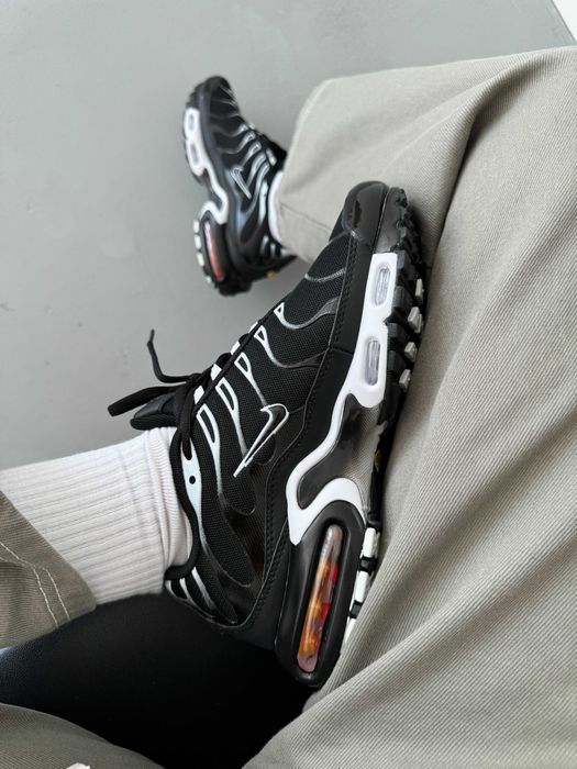 !SALE! Nike Air Max Plus TN Black/White 37 38 39 40 41 42 43 44 45 46