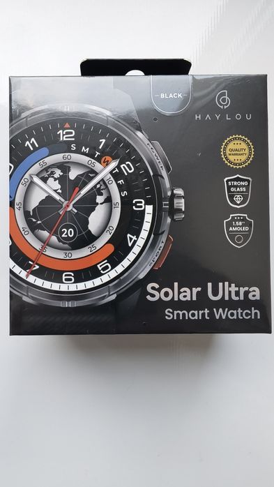 Смарт часи Haylou Solar Ultra+скло+зап.ремішок